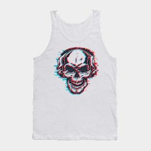 skull with headphones Tank Top